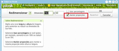 editando imagens com o Picnik