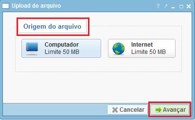 Passo-a-passo de upload no Disco Virtual